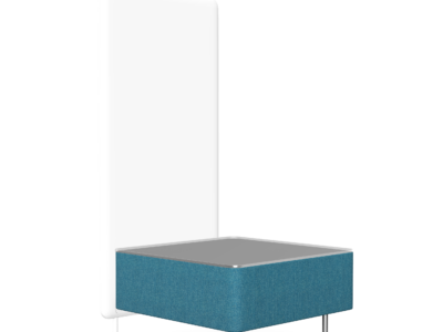 Wall In Square Table with 1 Partition Wall - Model BW1