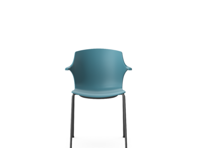 KB-FRILL-BR / Meeting Chair Chrome 4-legs Frame