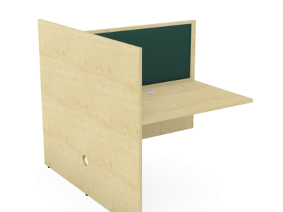 Call Centre Extension Bench Desks Fabric Screens - Face-to-Face pod