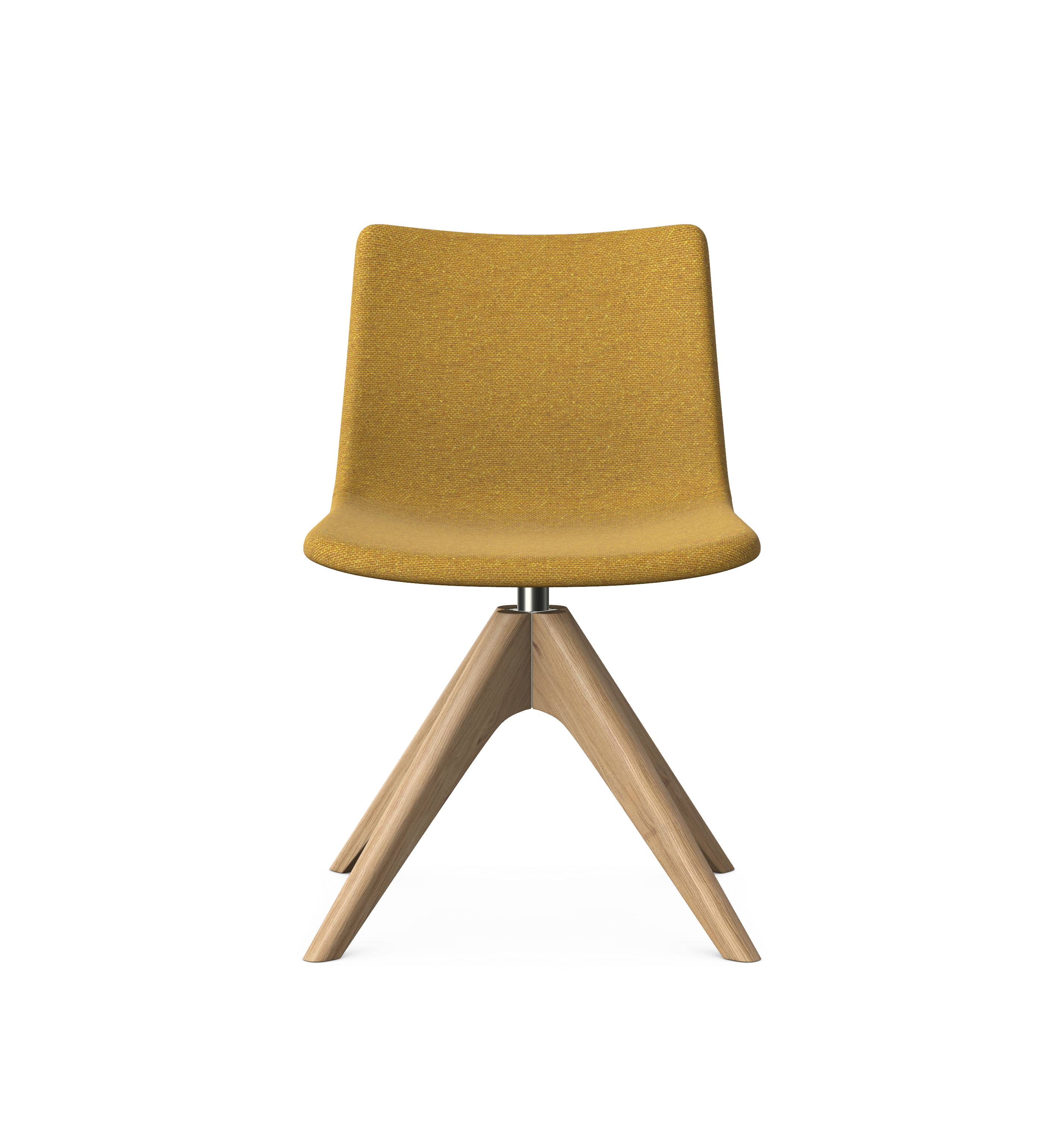 PRIME - Large Upholstered Chair, Pyramidal Wooden Base 1 PRIME - Large Upholstered Chair, Pyramidal Wooden Base