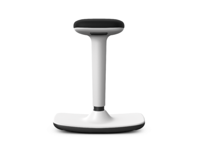 OPTICAL - Height-Adjustable Polypropylene Stool With Upholstered Seat Pad
