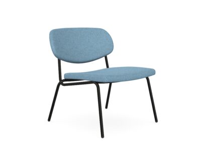 Samoo - Upholstered Low Chair With Metal Legs