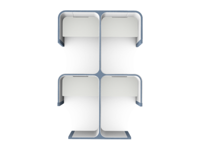 STUDIO WORK - Booth Configuration 4, With Desk Tops