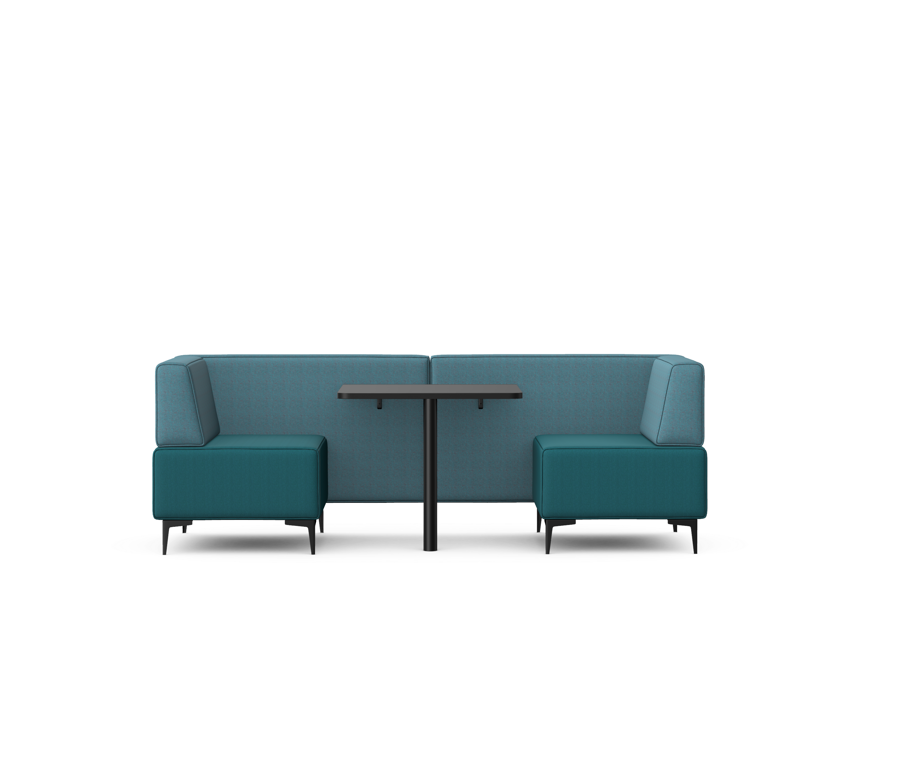 OBAN SOCIAL - Two Seat Low Back Booth With Table 1 OBAN SOCIAL - Two Seat Low Back Booth With Table