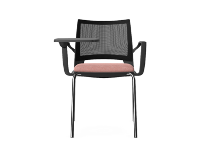 SENSOR - Chair with Arms and Tablet, 4 Metal Legs