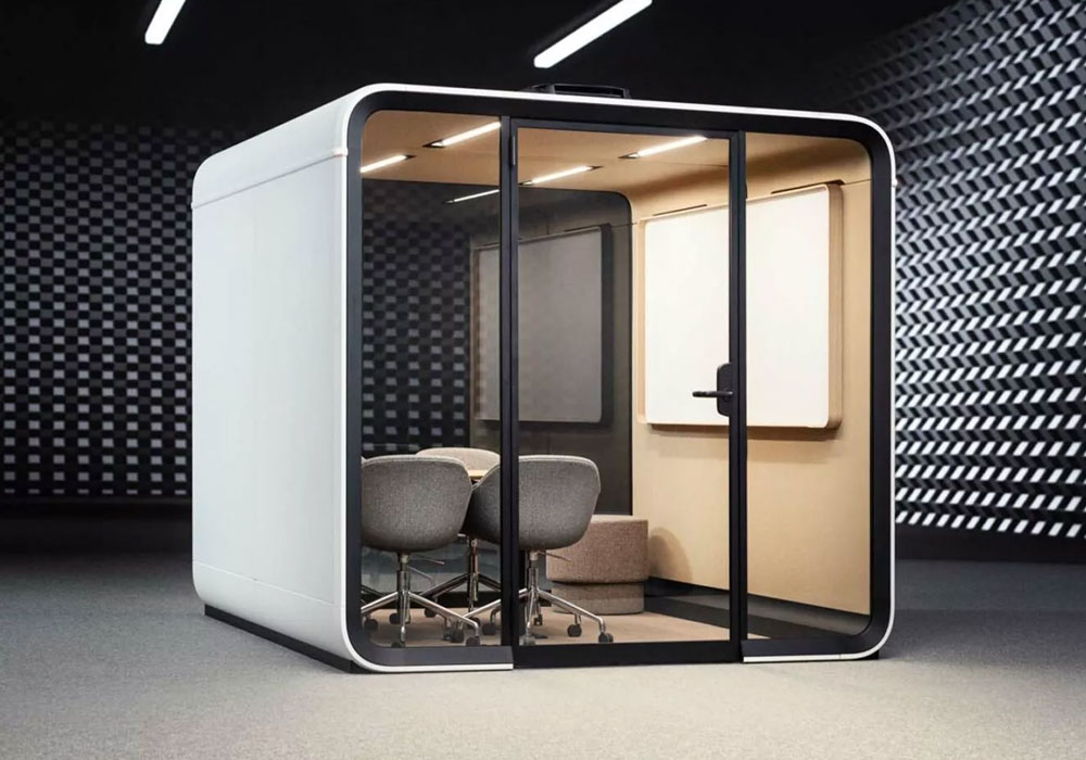 FRAMERY SIX Soundproof Meeting Room for 1-6 People 1 Framery Six Meeting Pod