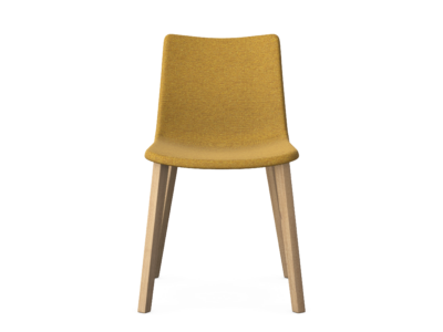 PRIME - Upholstered Chair with 4 Wooden Legs