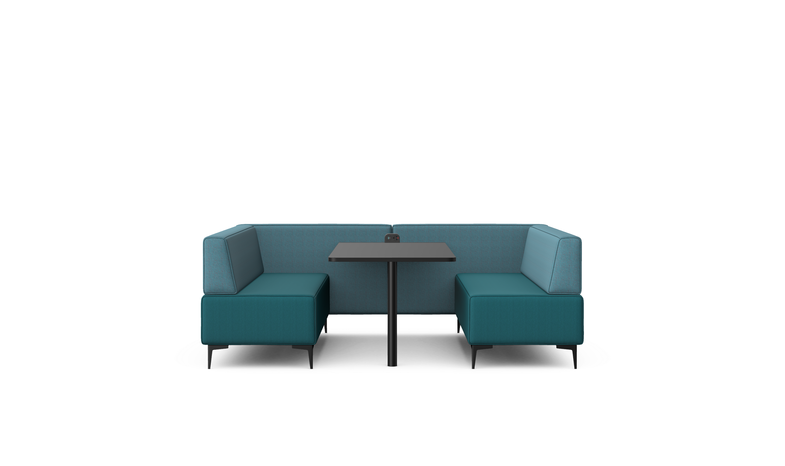 OBAN SOCIAL - Six Seat Low Back Booth With Table 1 OBAN SOCIAL - Six Seat Low Back Booth With Table