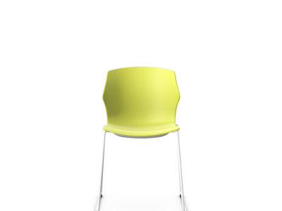KB-FRILL / Sled Plastic Chair With No Arms