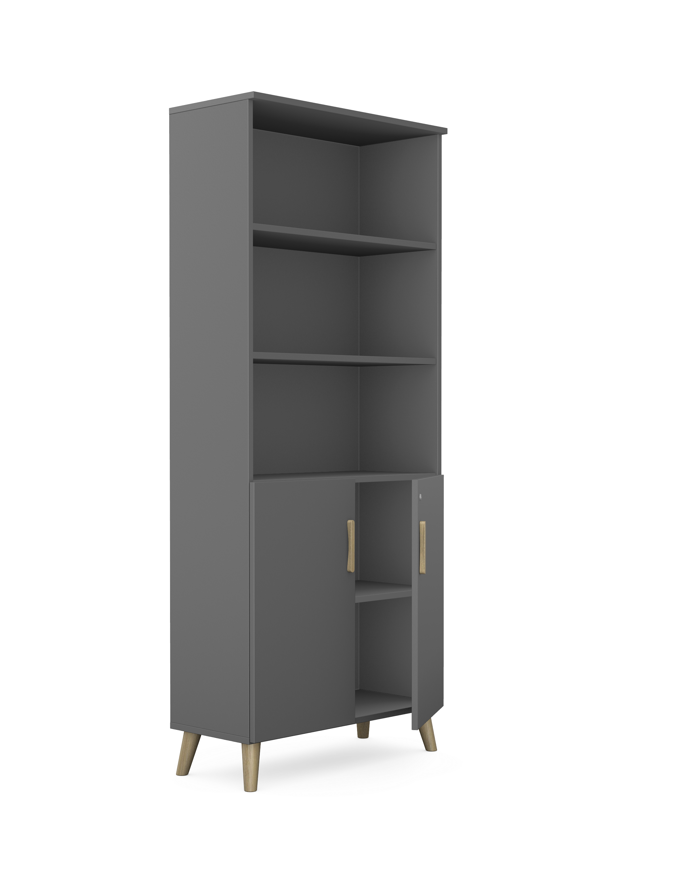 Sove Shelves Office Cabinet with Two Doors at the Bottom Half 1 Sove Shelves Office Cabinet with Two Doors at the Bottom Half