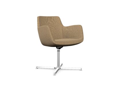 Zoe Moodlii - Armchair With Wood, Metal Or Aluminium Base