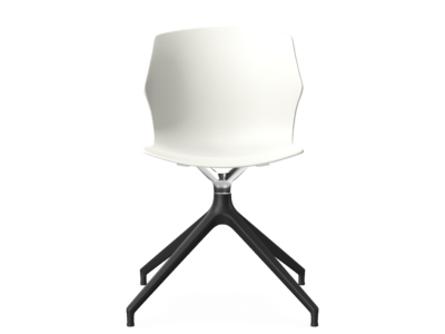 DIFFUSE - Polypropylene Chair with Pyramidal Nylon Base