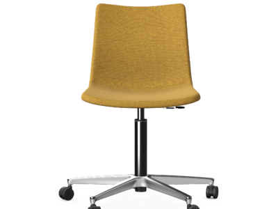 PRIME - Upholstered Chair, 5 Star Chrome Metal Gas Lift Base With Castors