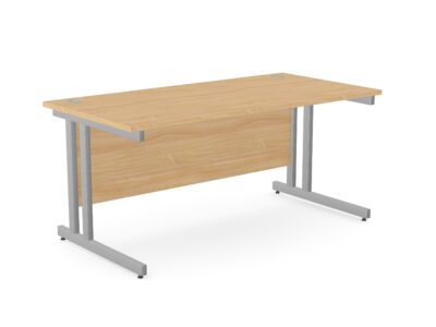 Ashford Metal Twin Leg Straight Desk