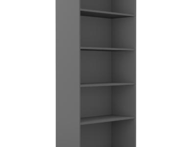 Sove High Bookcase with One Fixed shelf and Three Movable Shelves and Four Legs