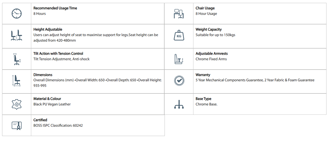 Lucia high back-leather executive office chair