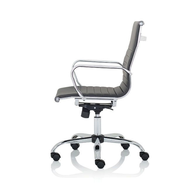 NOLA High Back Executive Chair with Chrome Base, One Piece Seat and Backrest 3 Nola high back-leather executive office chair