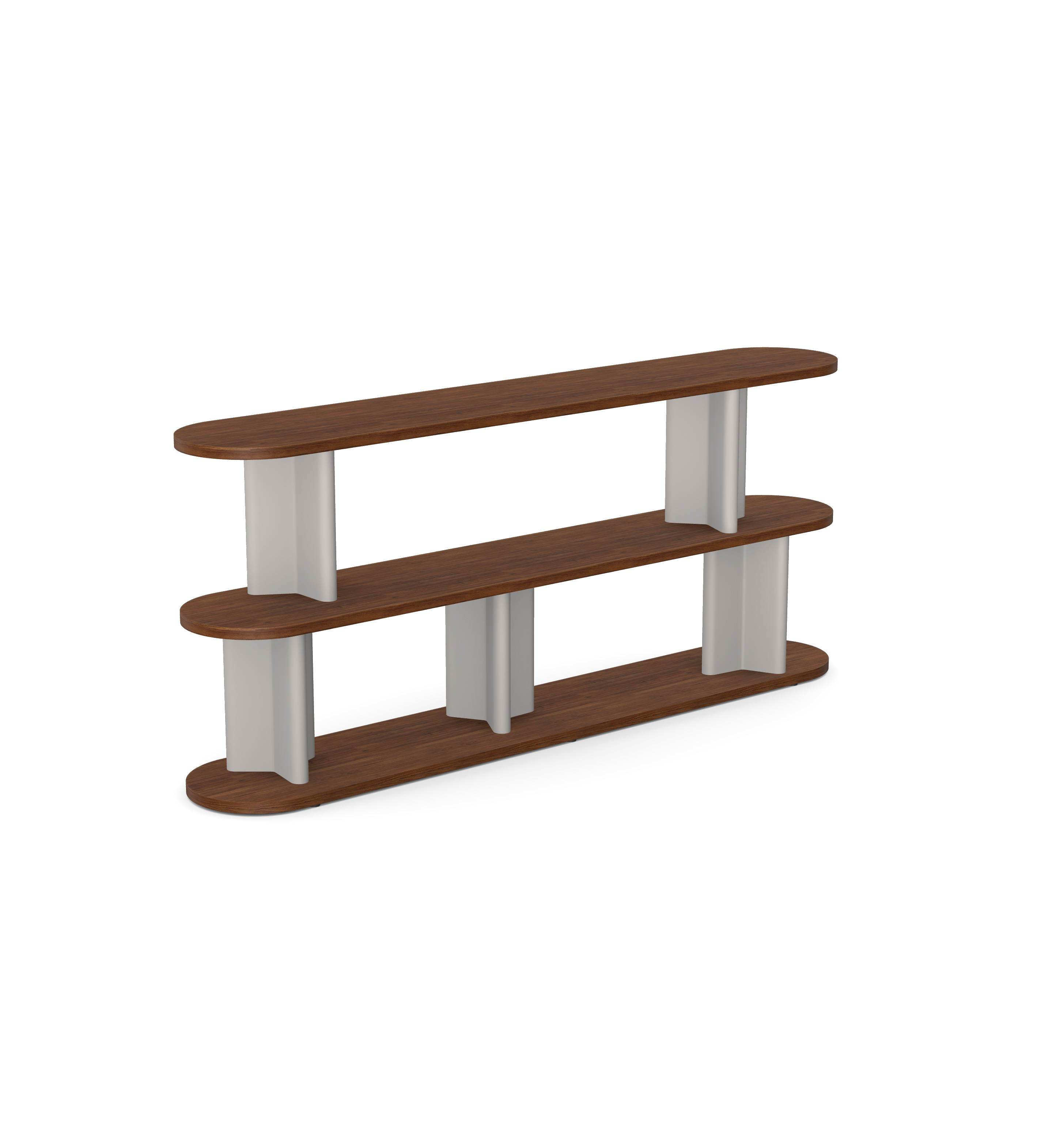 Cactus Bookcase with Oval Corners and Three Shelves 180/2 1 Cactus Bookcase with Oval Corners and Three Shelves 180/2