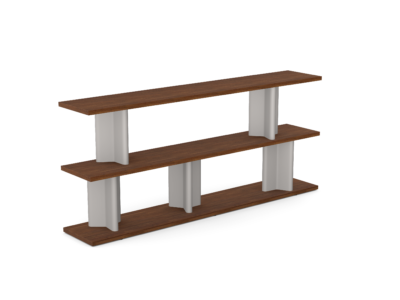 Cactus Bookcase Rectangular with Three Shelves 180/2