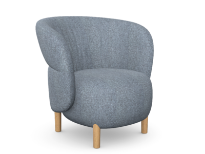 Kori Armchair with Wooden Legs
