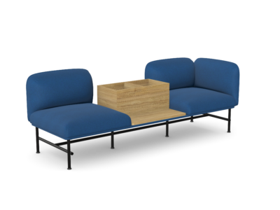 Nebula NB-331-L-T2-FL Elegant 2 Seater with a Table in the Middle