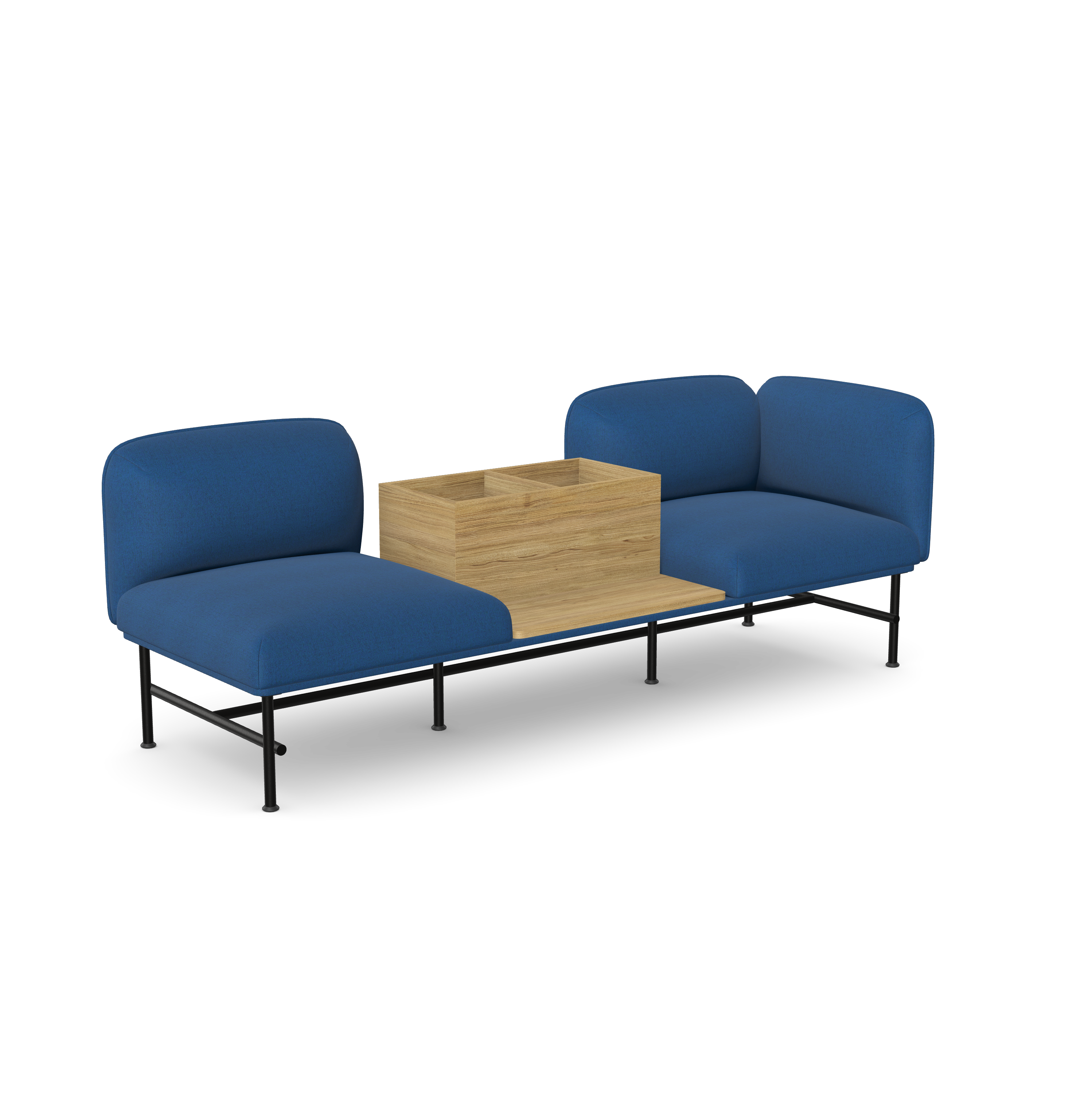 Nebula NB-331-L-T2-FL Elegant 2 Seater with a Table in the Middle 1 Nebula NB-331-L-T2-FL Elegant 2 Seater with a Table in the Middle