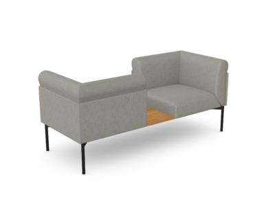 Sona 2,5 Seater with Table and Armrest Double. Part of Sona Collection