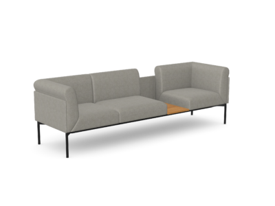 Sona 3,5 Seater Sofa with Left Middle Table. Part of Sona Collection