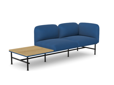 Nebula Two Seater with Left Armrest and Side Table NB-331-L-T2