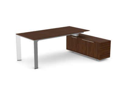 In Office Desk with Optional Support Cabinet