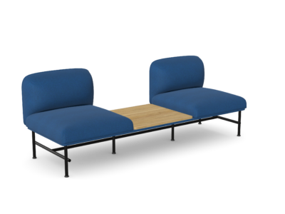 Nebula 2-Seater Lounge Chair with Centred Lacquered Table