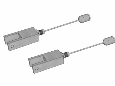 Concrete Ceiling Set of 2, works with 12mm workspace dividers and concrete ceiling