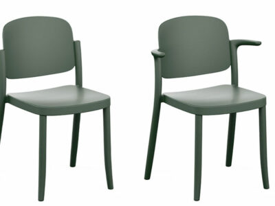 LINE Modern Bistro Chair outdoors and indoors