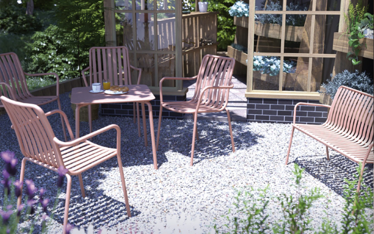 BREEZE Side Chair, Durable Tubular Frame, Stylish Design 4 breeze outdoor furniture