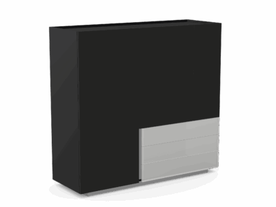 Ostin Cabinets, High Capacity Storage with Sleek Linear Visual Effect