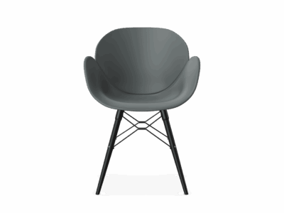 RECORD - Armchair, Black or Beech Legs