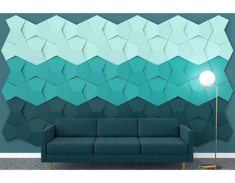 FLUFFO Chevron - Soft Acoustic Wall Panels 2 Fluffo Chevrons Acoustic Wall Panels