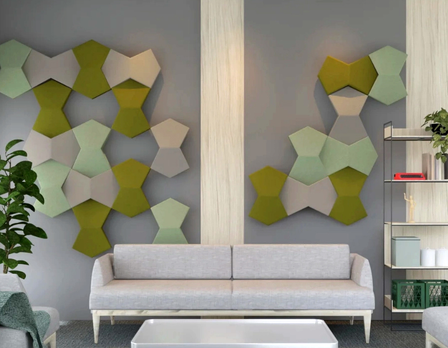 FLUFFO Chevron - Soft Acoustic Wall Panels 5 Fluffo Chevrons Acoustic Wall Panels