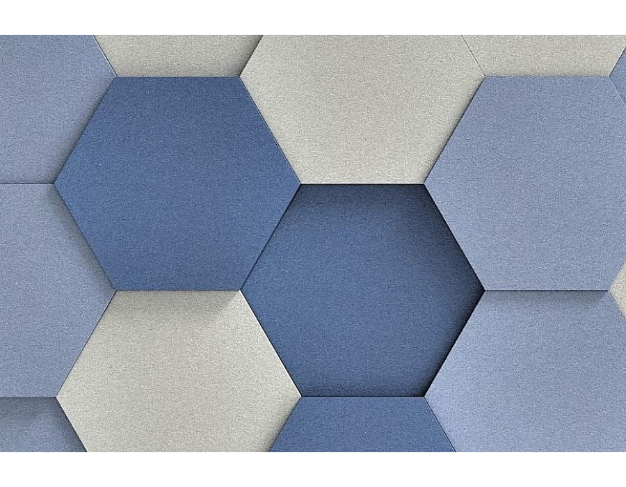 FLUFFO Hexa - Soft Acoustic Wall Panels 4 Fluffo Acoustic Wall Panels