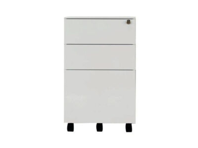 Jemini 3 drawer mobile pedestal steel